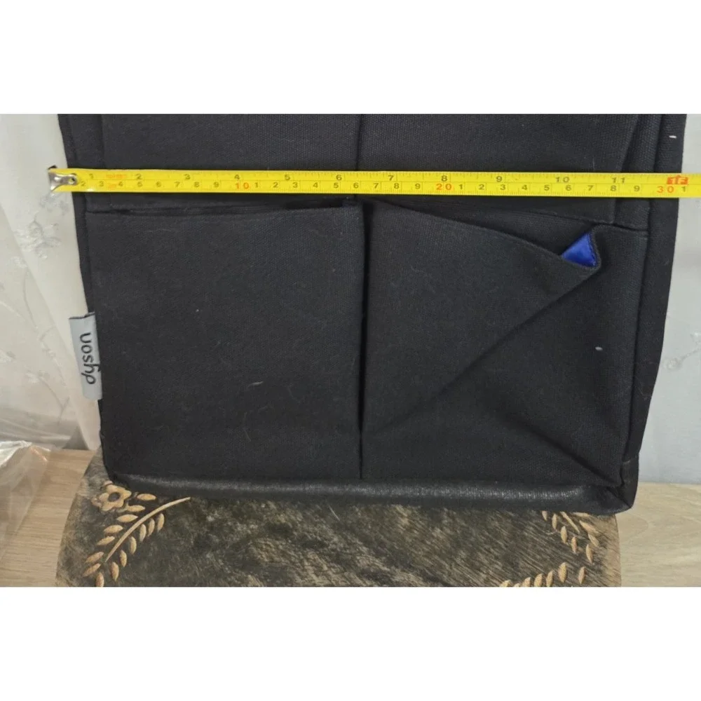 Dyson Tool Storage Back Black with Blue Lining Side pockets Shoulder Strap